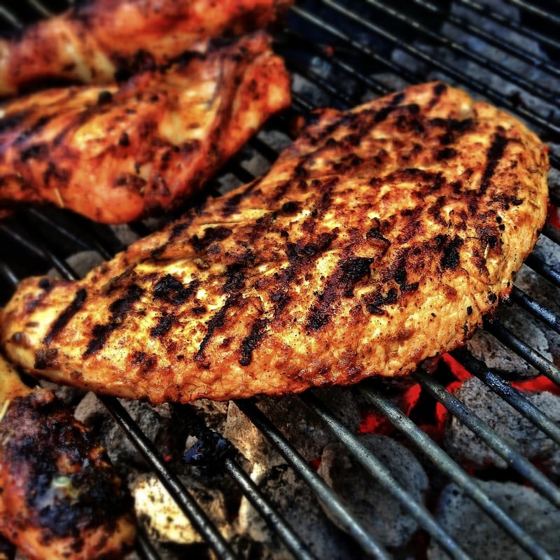 Baked Chicken with Sweet Potato Wedges